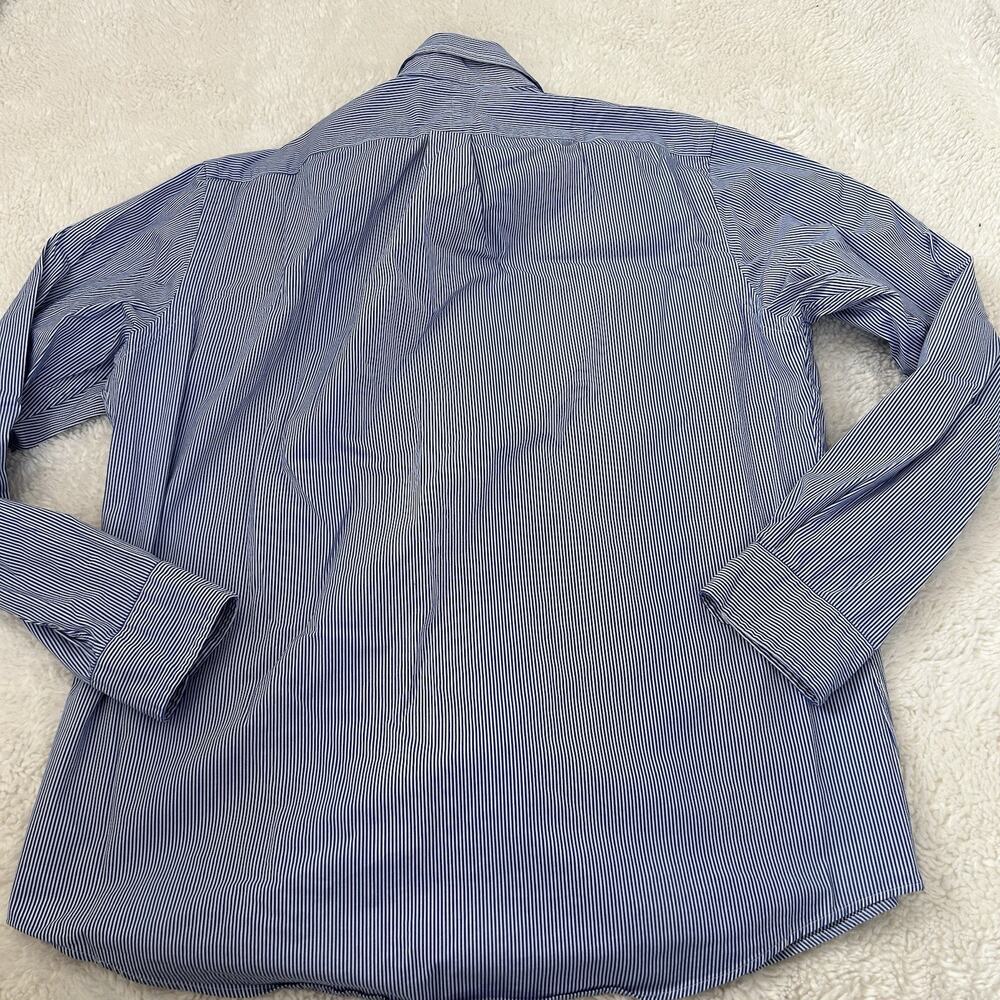 Ralph Lauren Blue L Button-Up Long Sleeve Mens Cotton Preppy Casual Country Club - Picture 3 of 7